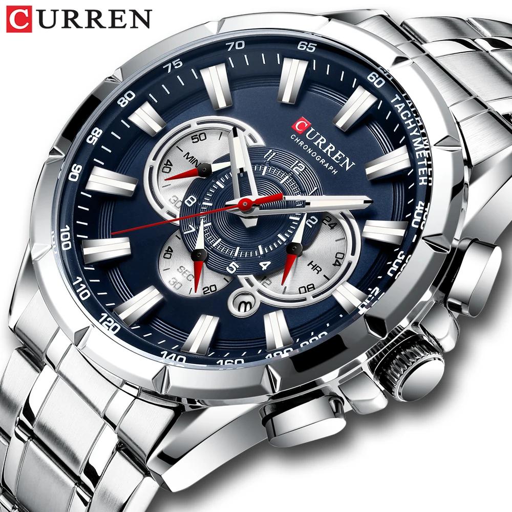 Relogio Masculino CURREN hommes d'affaires montre de luxe marque en acier inoxydable montre-bracelet