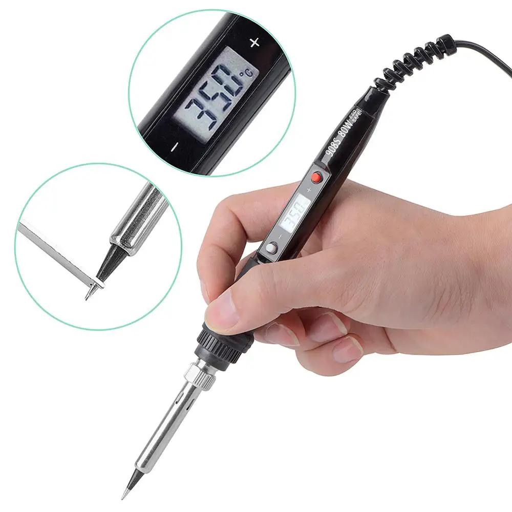 JCD-Fer à souder électrique avec affichage numérique LCD, température réglable, pointes, outils de s