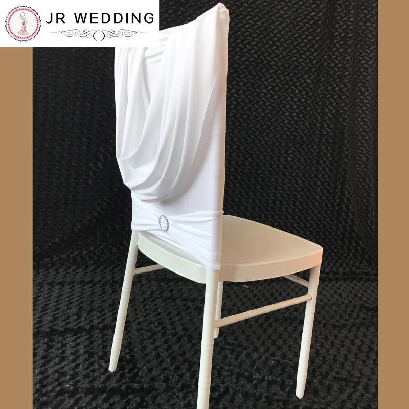 Chiavari-Juste de dossier de chaise avec cantonnière et bande de diamants, décoration de mariage, dr