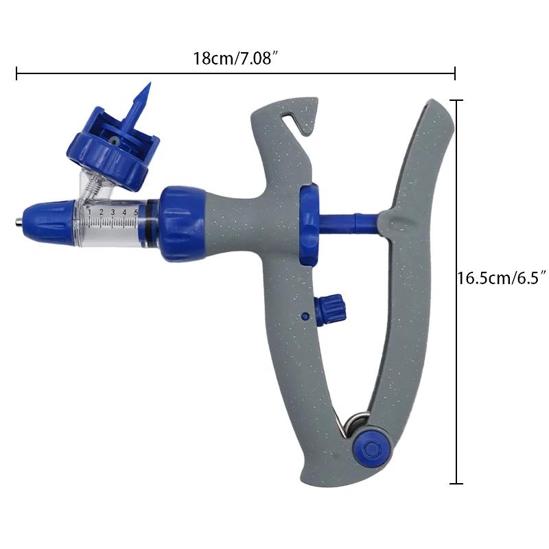 Seringue continue vétérinaire automatique, 1ml/2ml/5ml, Injection animale, vaccine réglable pour bét