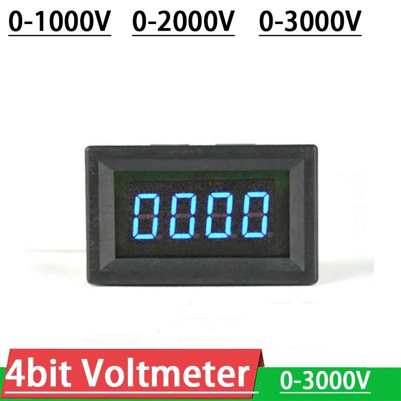 Voltmètre LED 4 bits DC 0-1000V 2000V 3000V, affichage numérique LED de haute précision, voltmètre h