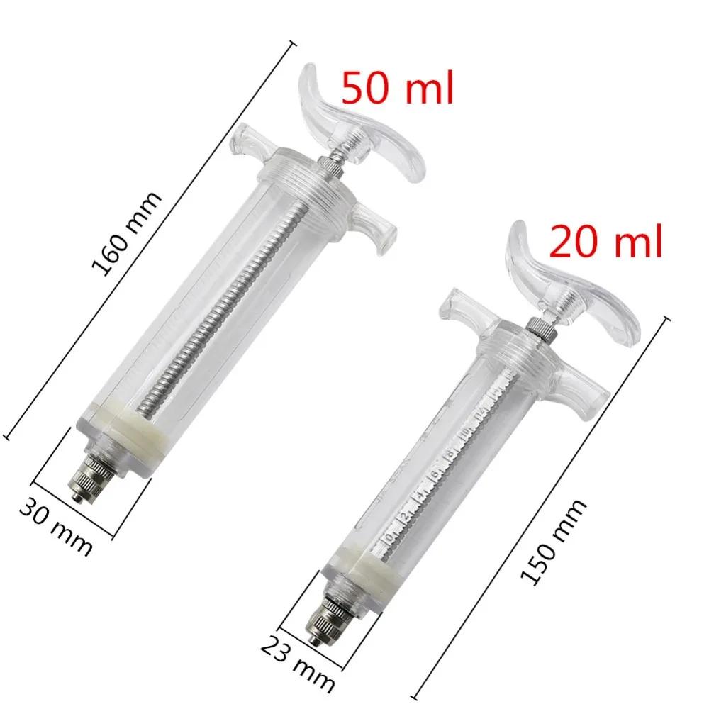 Ensemble de seringues 10ml/20/50ml, alimentation manuelle pour bébé oiseau, avec 6 Tubes de gavage i