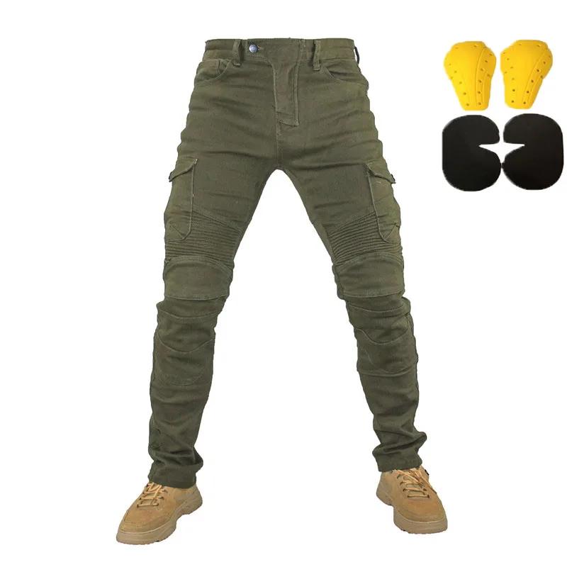 Jean moto pantalons Motocicleta Hombre jean à plumes Version Standard pantalon de conduite en voitur