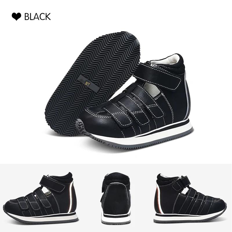 Orinformations Uckland-Sandales d'été pour filles, chaussures scolaires noires Orth4WD pour enfants,