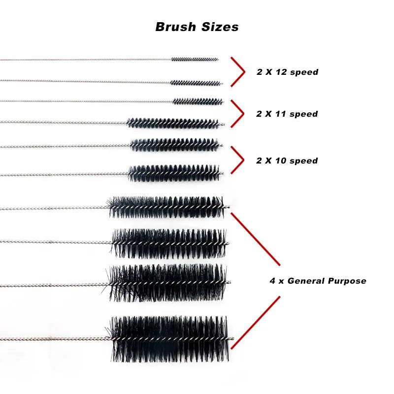 Ensemble d'outils de lavage de vélo, Kit de nettoyage de vélo, nettoyeur de chaîne vtt, brosses à ré