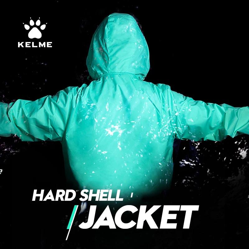 KELME coupe-vent pour hommes veste de course football enfant manteau coupe-vent à capuche veste impe