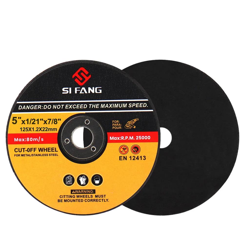 Disque de coupe en résine, Disques de ponçage à lamelles pour meuleuse d'angle, 5 pouces, 125mm, en 