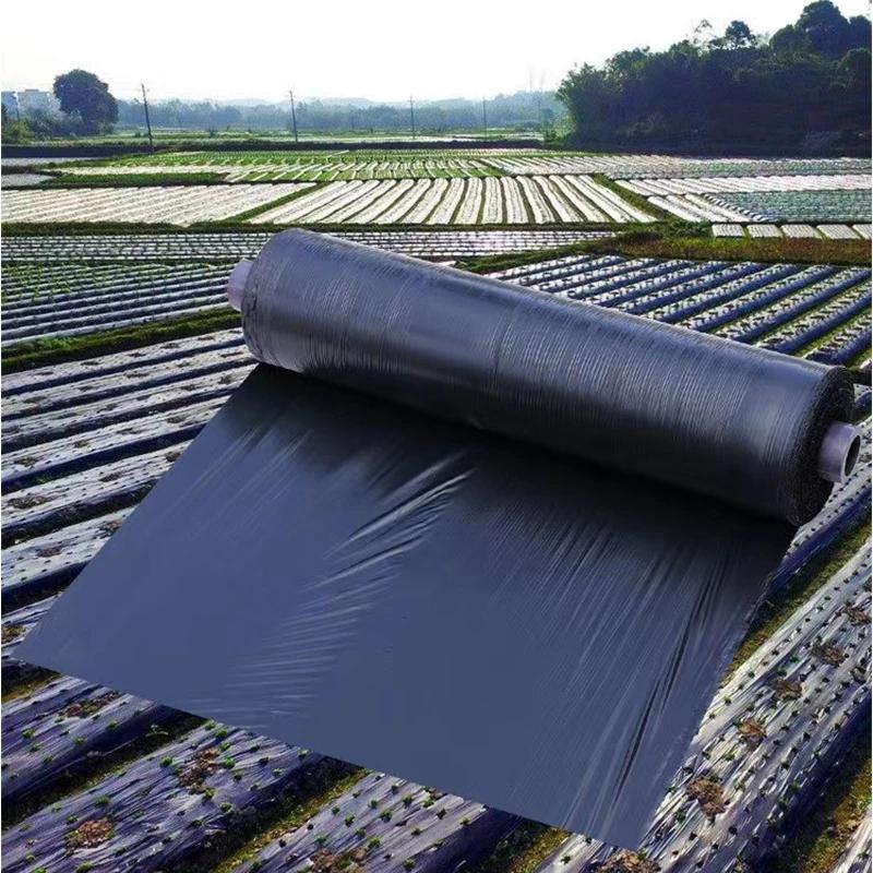 HEMAN Agriculture désherbage pain noir 0.8m largeur épaissir 0.01mm serre végétale fraise Film plast