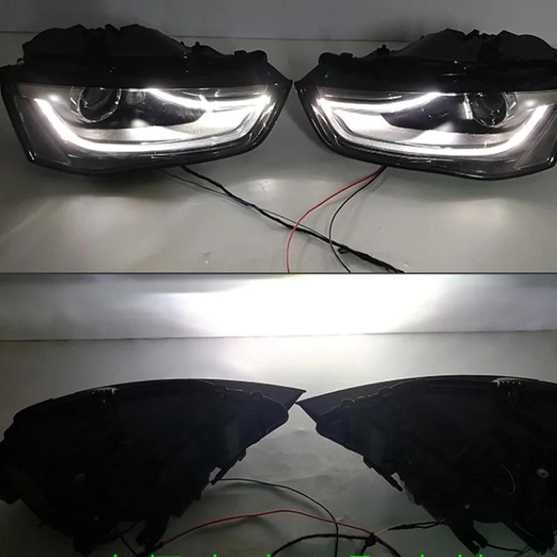 Pour Audi A4L b8 PA 2013-2015 DRL phare lumière plaque de guidage diurne Tube de lumière voiture diu