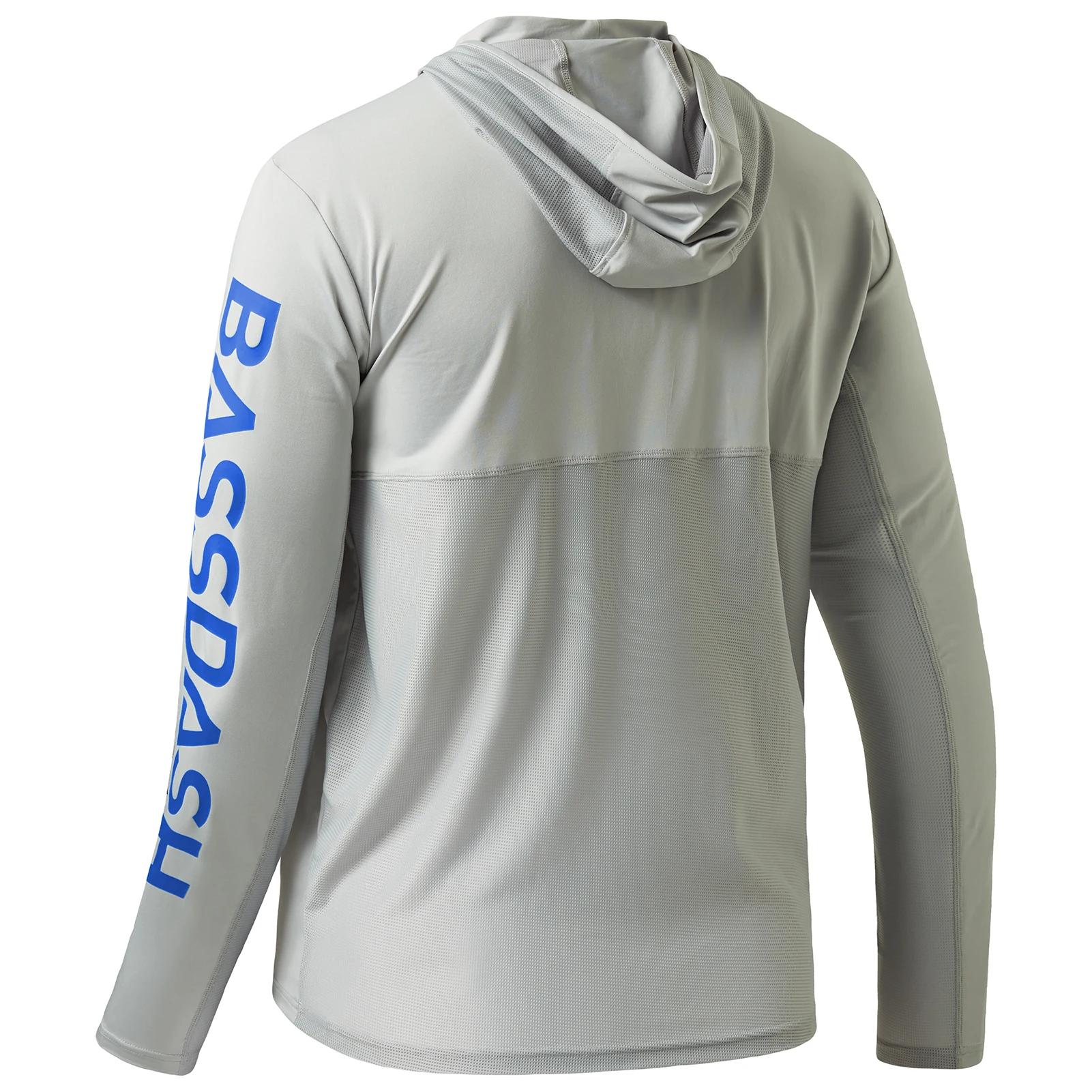 Bassdash – chemises de pêche à capuche UPF pour hommes, à manches longues, vêtements d'extérieur mul