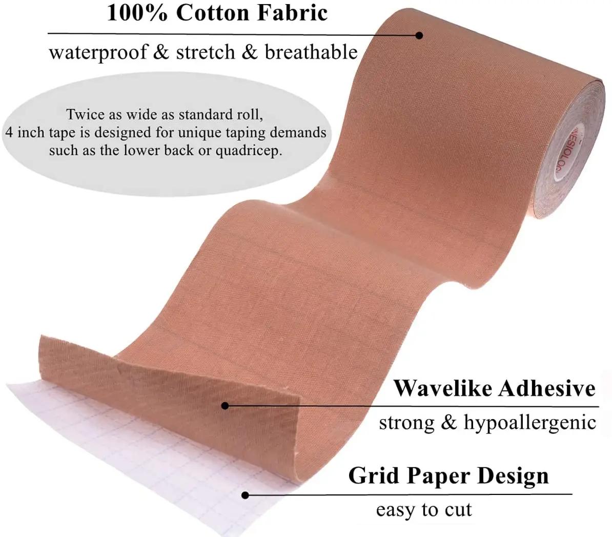 Ruban de kinésiologie imperméable sans latex, bande athlétique pour instituts oto, soutien musculair