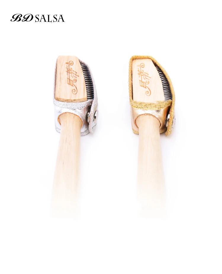 Brosse en acier à manche en bois massif, accessoires de danse BD authentiques, résistantes à l'usure