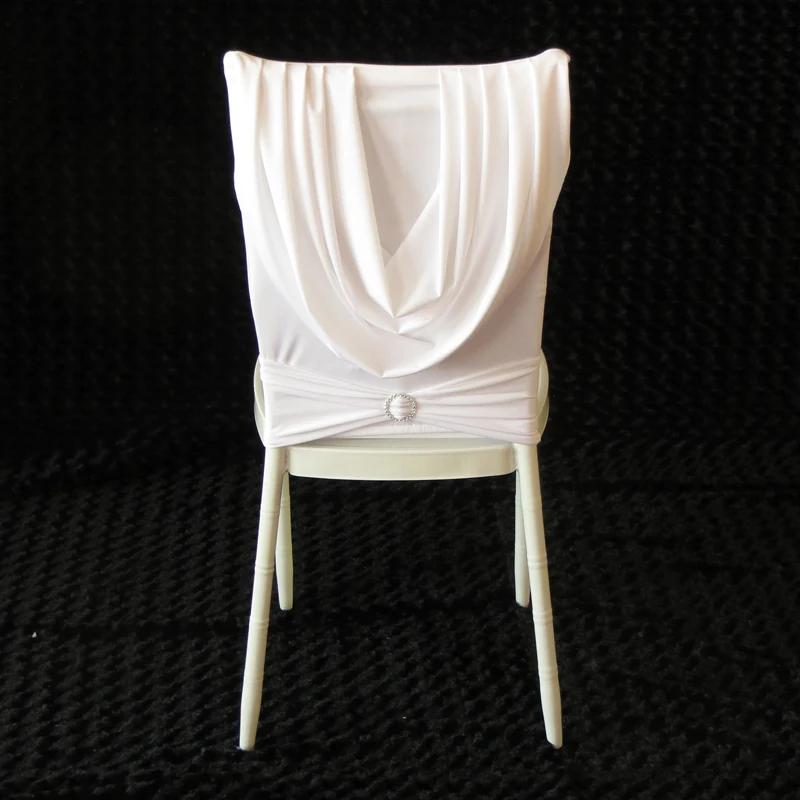 Chiavari-Juste de dossier de chaise avec cantonnière et bande de diamants, décoration de mariage, dr