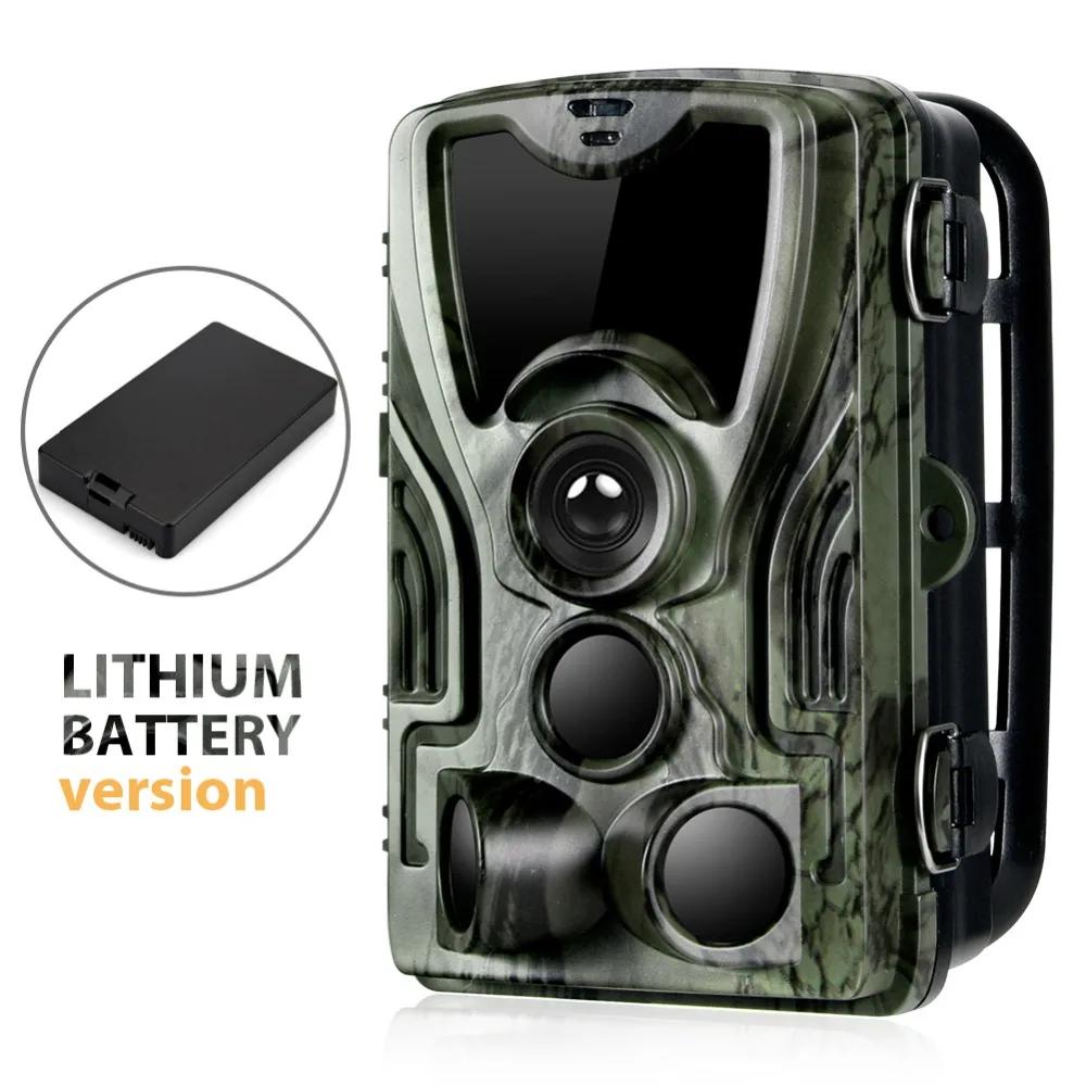 Caméra de chasse à vision nocturne 1080P 20MP HC801A-LI avec batterie au lithium 5000mAh, piège phot