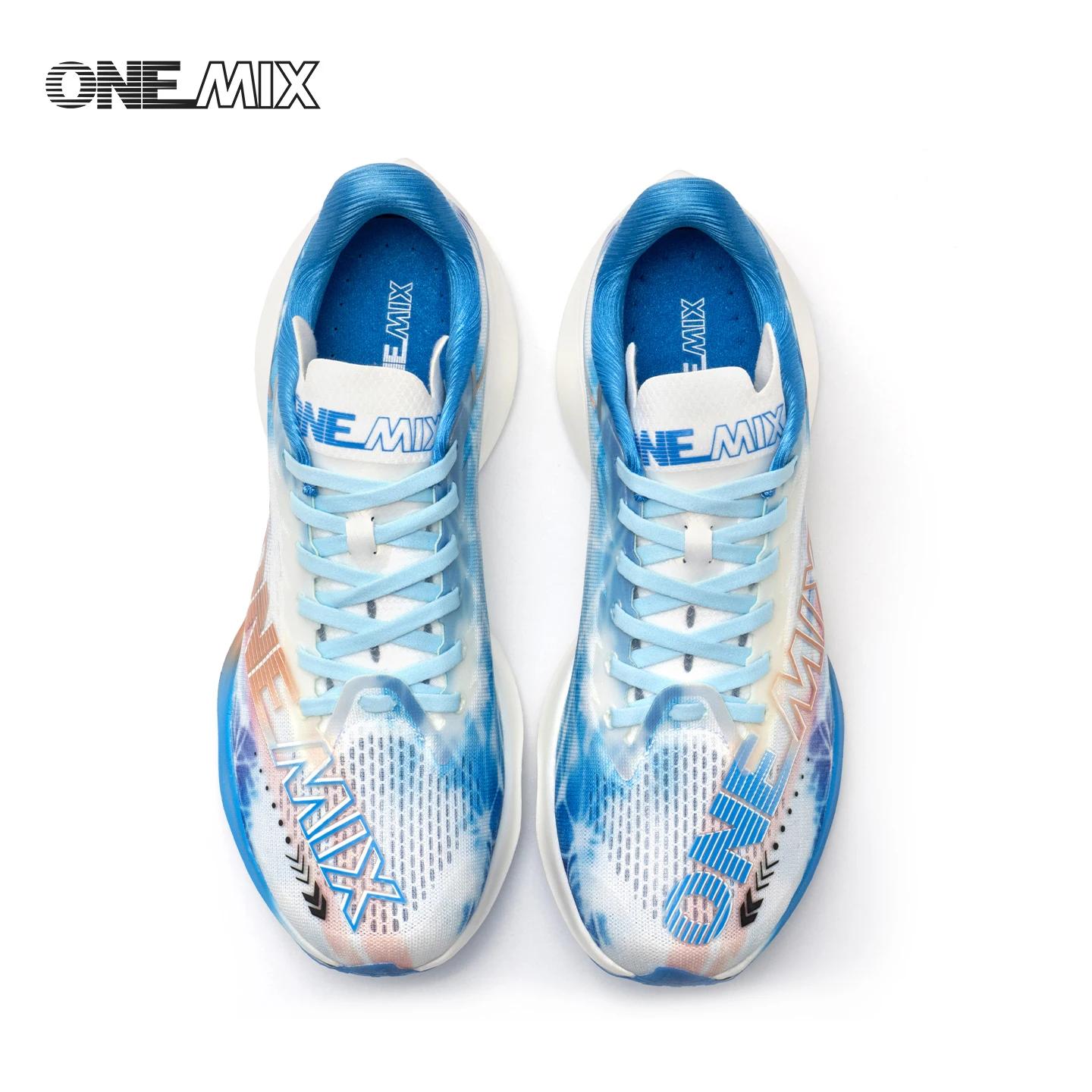 ONEMIX-chaussures de course de Marathon en nylon et planche de carbone, support professionnel Stable
