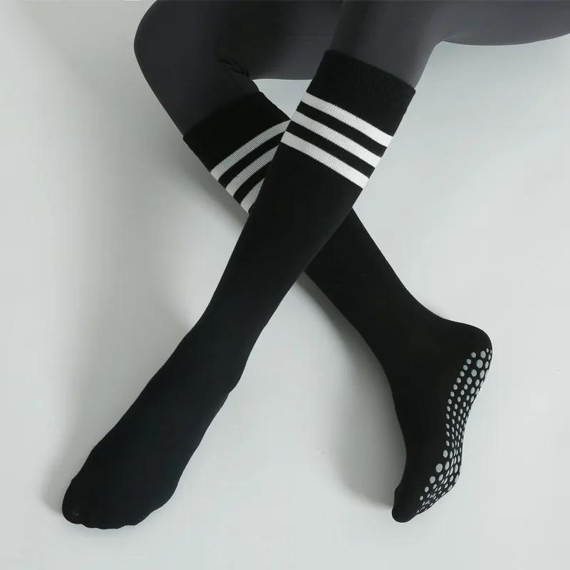 Chaussettes yoga anti-dérapantes femmes - Coton sport respirant fitness pilates danse automne hiver