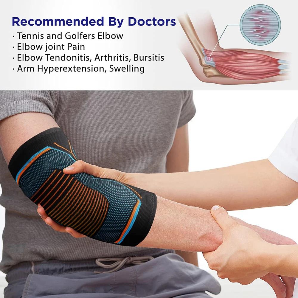 BraceTop – manchon de soutien de Compression pour coudière de Tennis, tendinite, coude épicondyt, ar