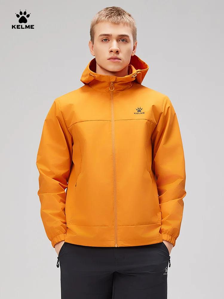Coupe-vent Kelme homme - Veste sport capuche pour randonnée, course et alpinisme extérieur