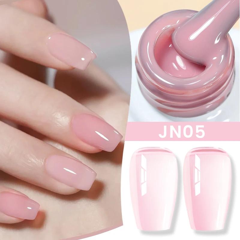BORN PRETTY gelée nu Gel vernis à ongles 10ml rose clair pêche translucide couleur UV lumière Cure G