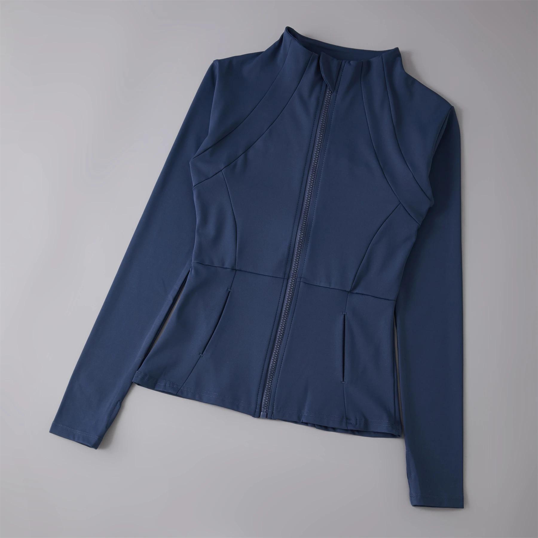 Vêtements de Yoga coupe-vent vêtements de sport femme course à manches longues sweat-shirt vestes de