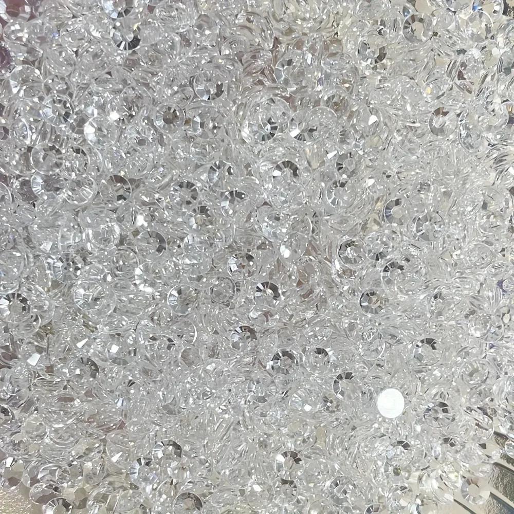 Perles à bulles transparentes semi-circulaires, 1500 pièces/paquet, 3-5mm, larmes de sirène, autocol