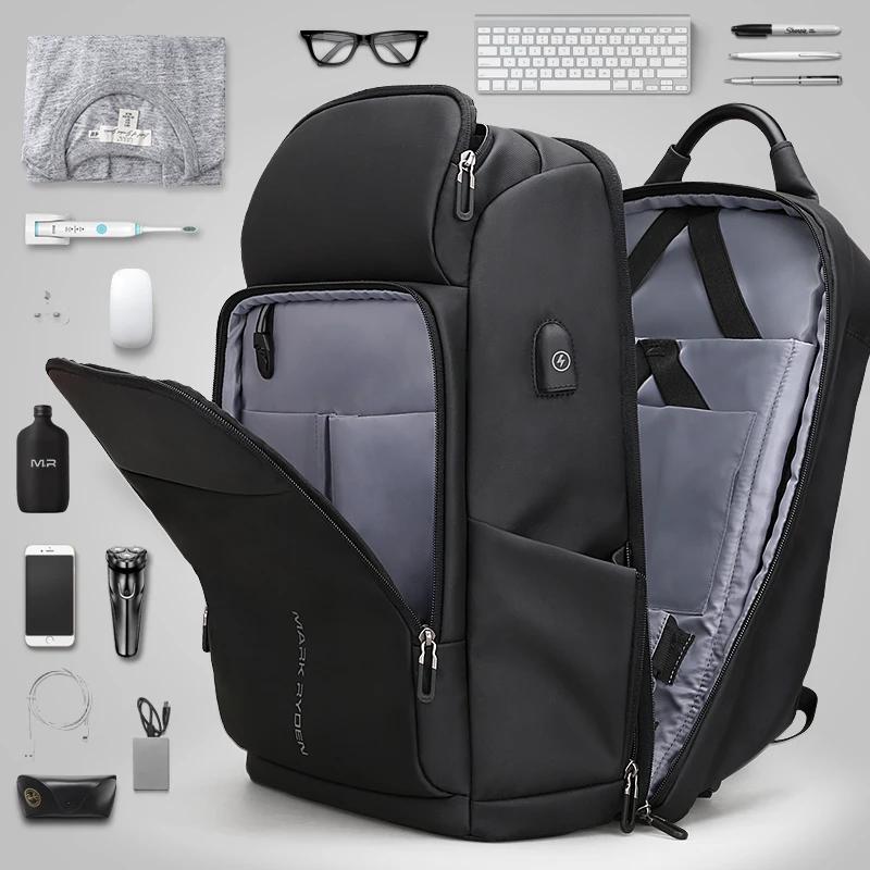 Mark Ryden 17 pouces pochette d'ordinateur hommes sac à dos multifonction USB charge grande capacité