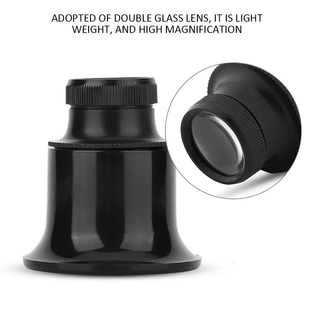 4 pièces/ensemble Loupe monoculaire montre réparation Loupe oculaire Loupes 5X 10X 15X 20X lentille 