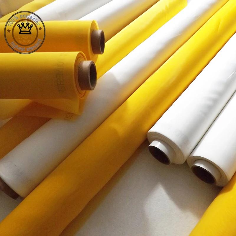 Mesh InjScreens Fabric, Polyester Screen Printing, Jaune, 120T, 300Mesh, 34um