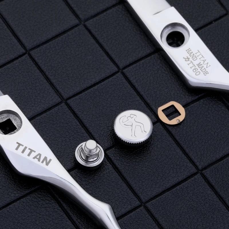 Titan 5.5/6/6.5/7.0 pouces coupe bien coiffure ciseaux de coiffeur professionnels pour cheveux