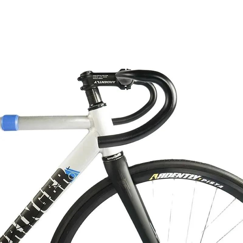 Guidon de vélo de route en aluminium à pignon fixe, barre de direction de vélo de course 31.8/380mm,