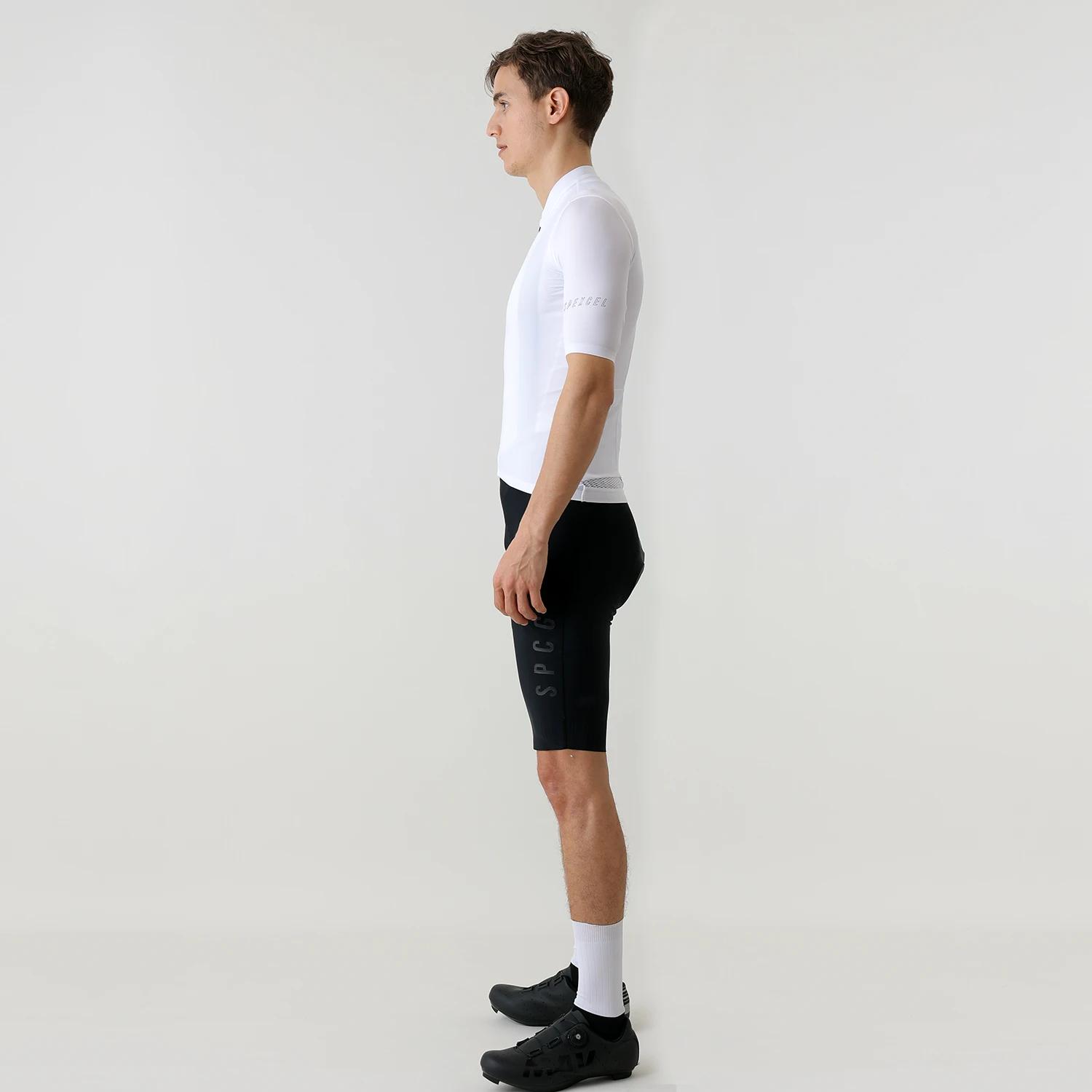SPEXCEL nouveaux maillots de cyclisme d'entraînement à manches courtes Pro Team Race Fit tissu léger