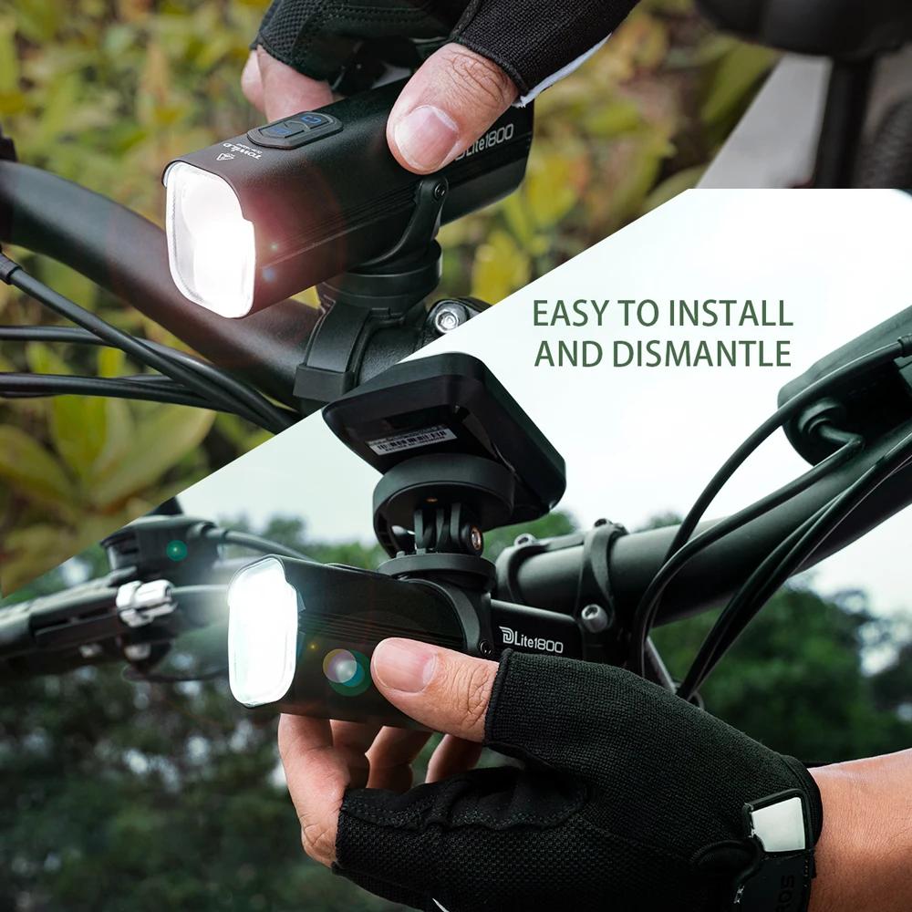 TOWILD DLite 1800LM lumières de vélo mise au point/interrupteur de faisceau d'inondation lumière de