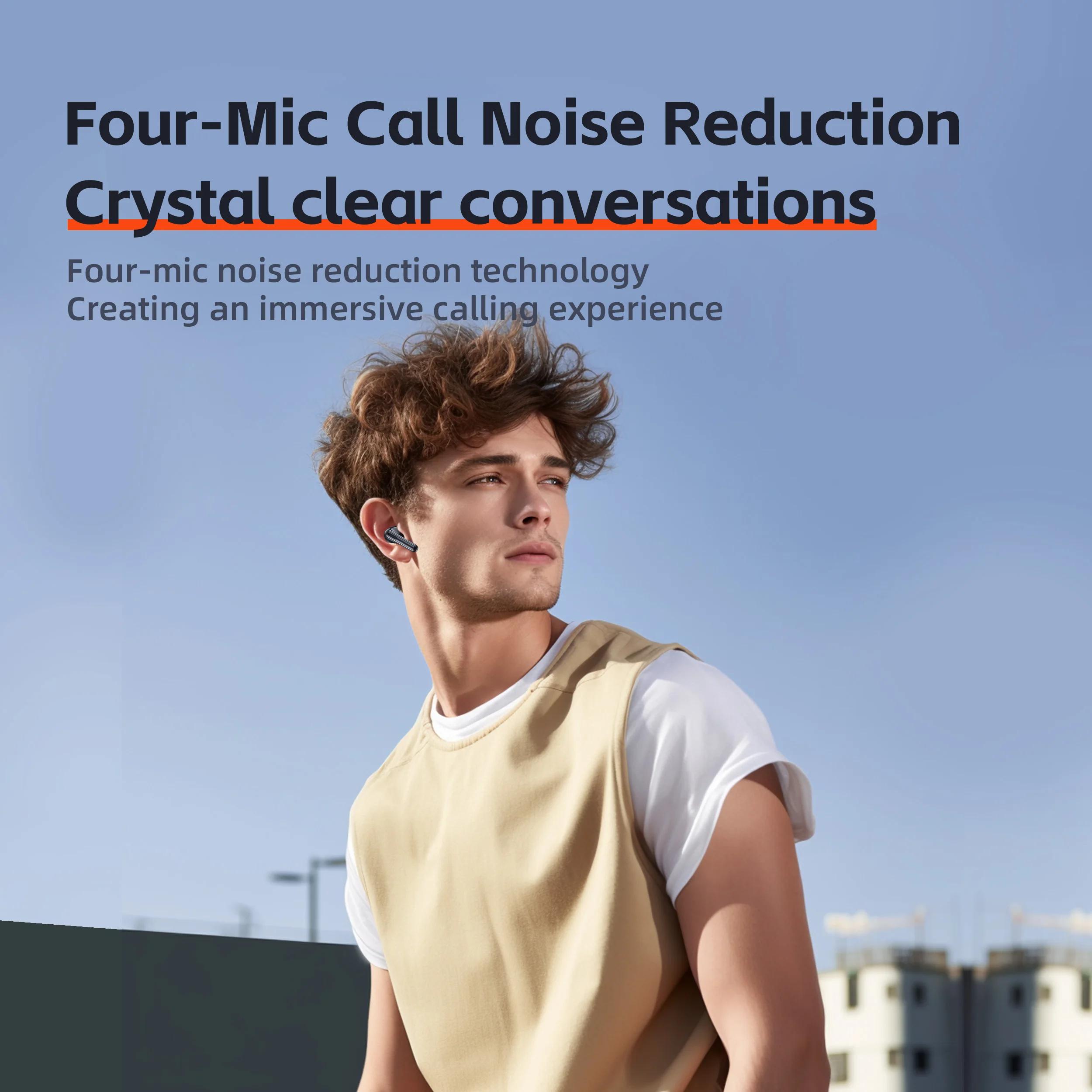 Écouteurs sans fil, QERE E40, nouveau TWS Bluetooth 5.3, Microphone HD, écouteurs HIFI, pilote 13mm,