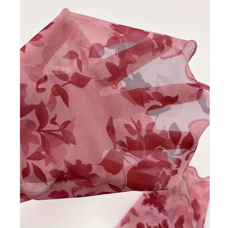 T-shirt d'été en maille pour femmes, imprimé Floral Y2k, doux, col en v, robe de plage, haut à manch