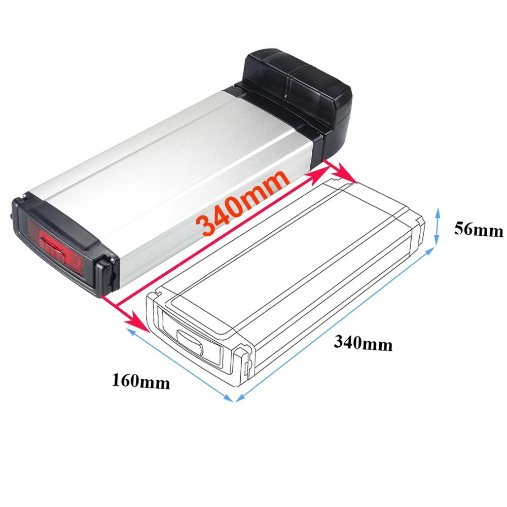 Batterie de vélo électrique arrière 24V 13Ah 15Ah 17.5Ah 20Ah avec chargeur 2A et BMS 20A