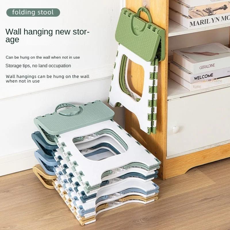 Tabouret pliant en plastique épais, Mini chaise d'extérieur Portable pour enfants et adultes, Train 