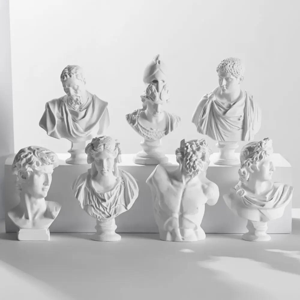 Mini figurine en plâtre pour la décoration intérieure, statue grecque Myenson, sculpture célèbre des