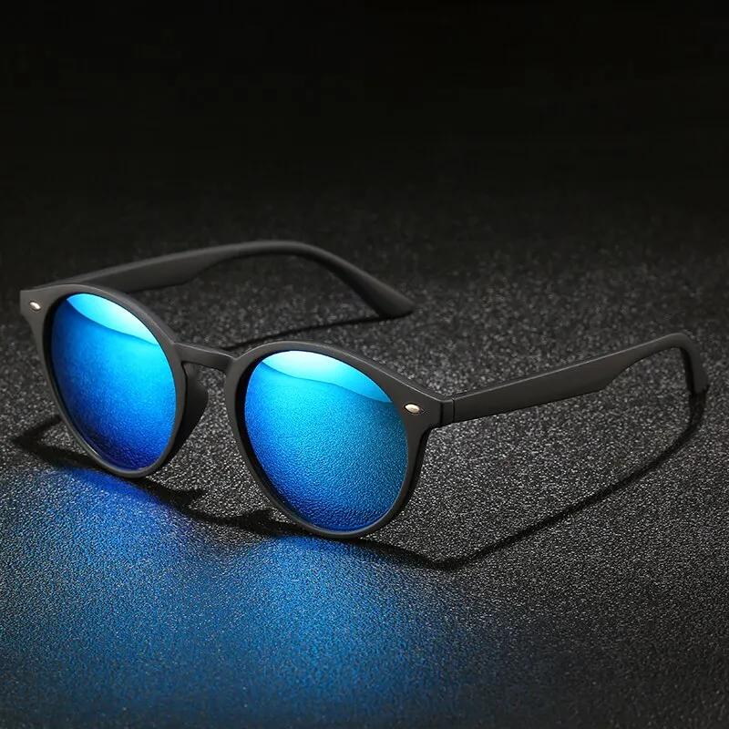 Lunettes de soleil rondes tendance pour femmes et hommes, style classique vintage, pour la conduite 