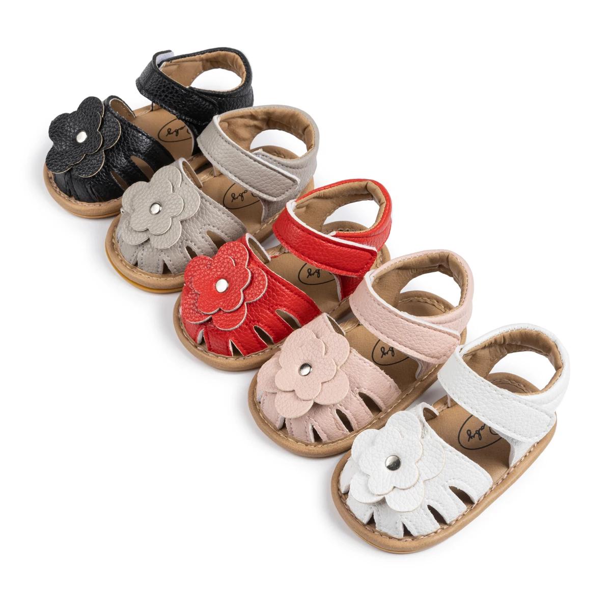 Sandales de plage pour bébés filles, chaussures plates et semelle souple, antidérapantes, robe de ma
