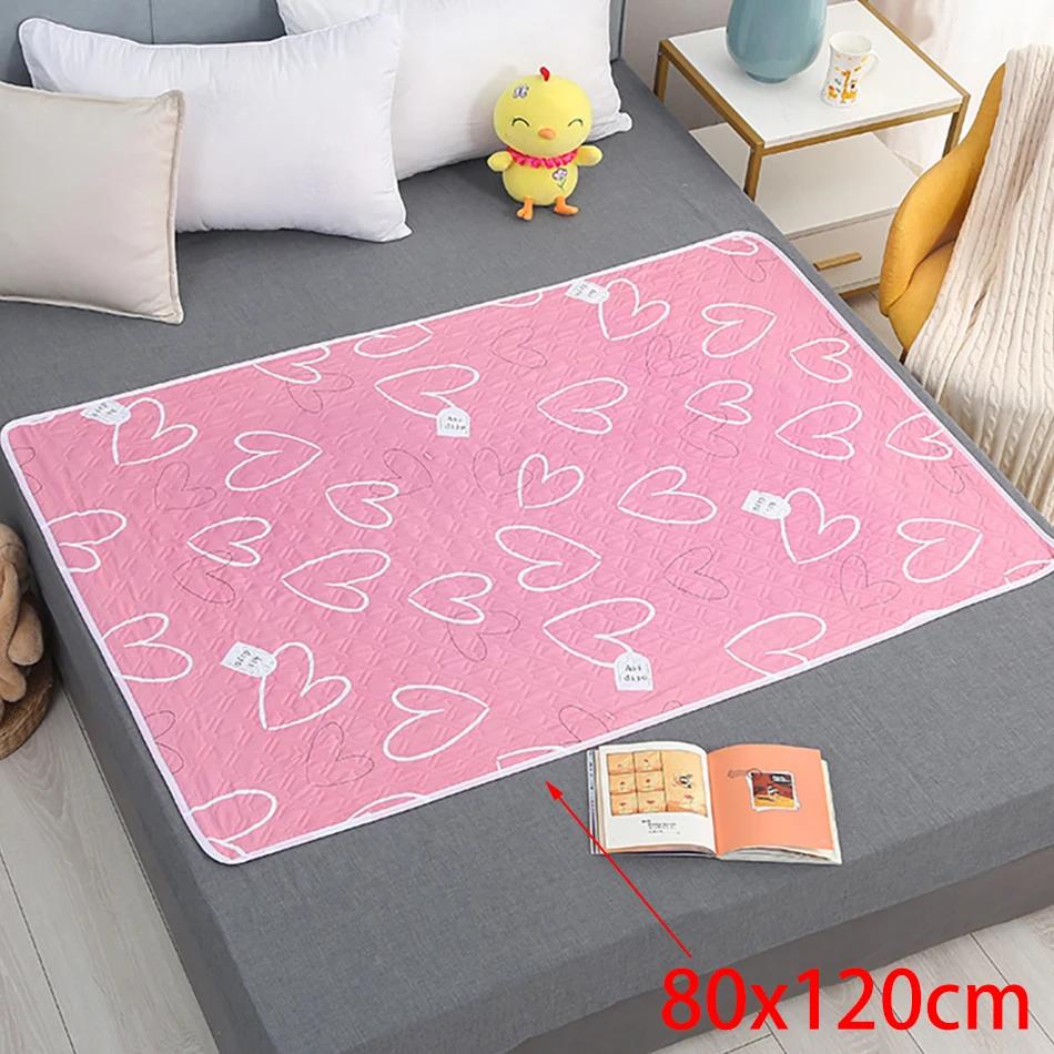 Tapis à couches en forme de cœur Dino, 80x120cm, 4 couches, imperméable, lavable, matelas à langer p