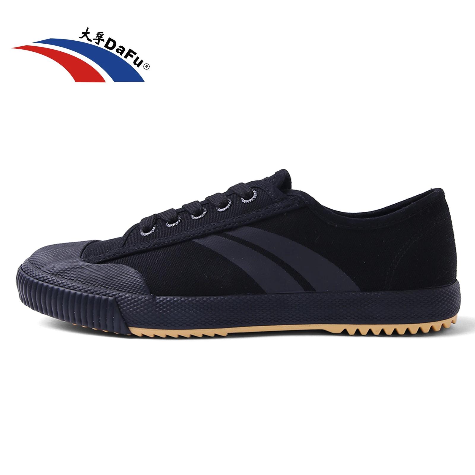 DaFu Shoes Baskets classiques améliorées Arts martiaux All Black Shoes