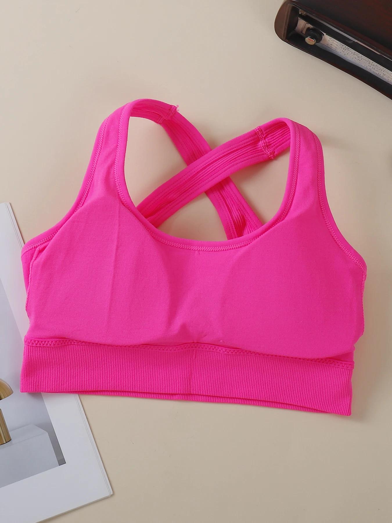 1 pièce - Soutien-gorge de sport pour femme pour un dos magnifique - Design dos croisé - S'adapte au