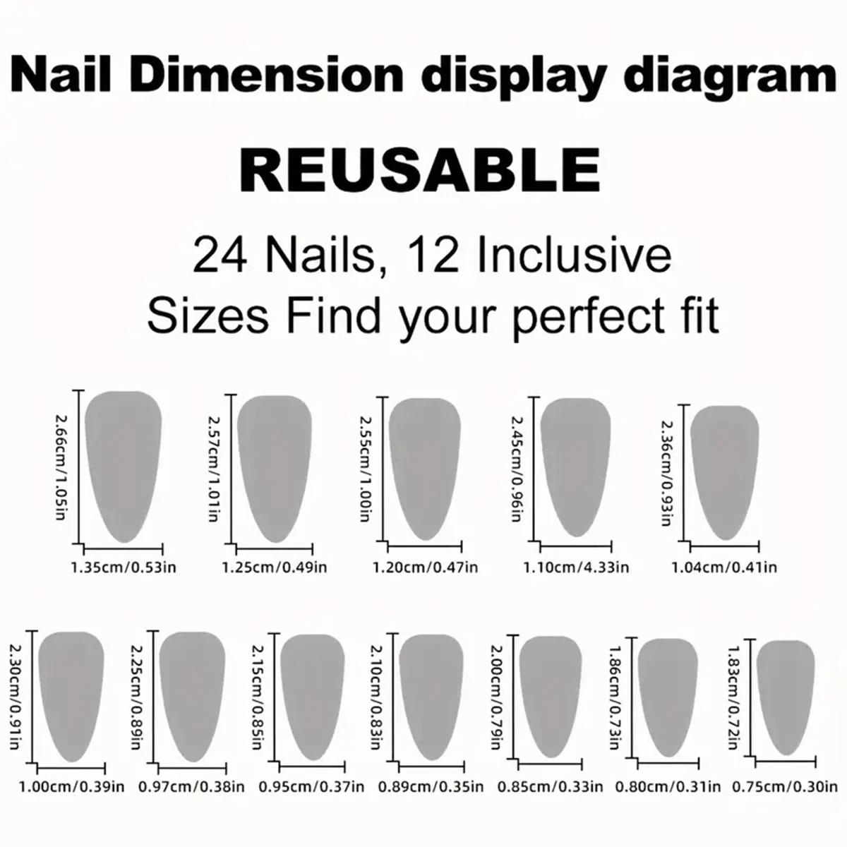 Transformez vos ongles avec 24 pièces Extra Long Stiletto Style français moderne classique Simple no