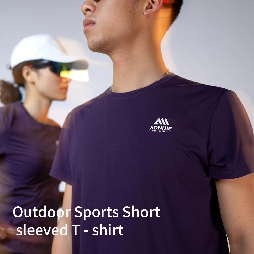 T-shirt sport homme AONIJIE - Haut technique léger respirant confortable pour running entraînement
