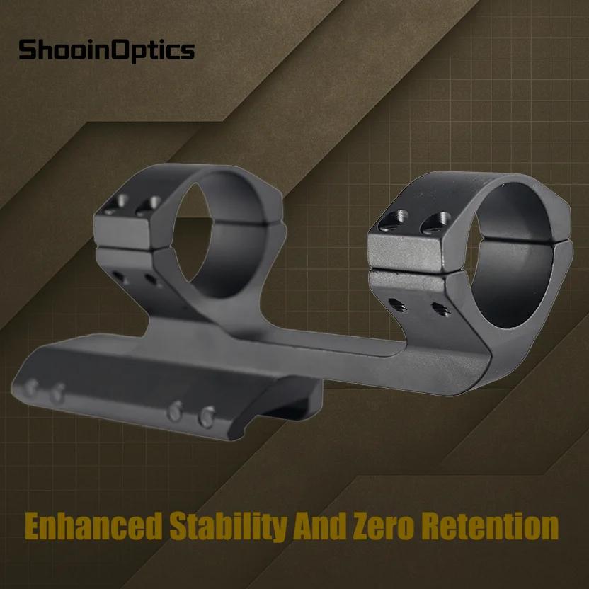 Support de lunette de visée Shooin Optics 30 mm, monobloc, cantilever, avec rail Picatinny de 20 mm,
