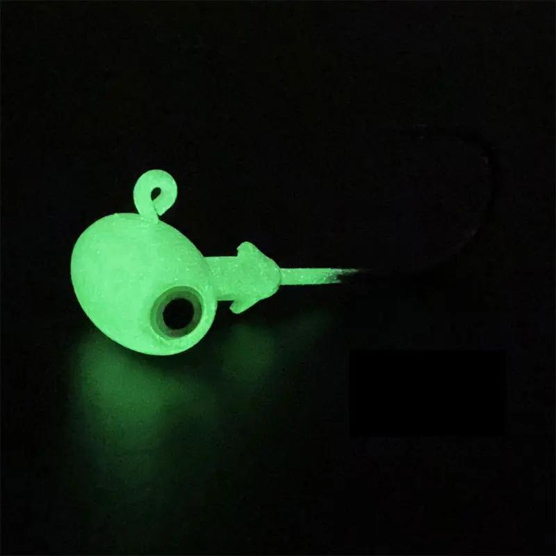 JYJ-Hameçon à tête de gabarit en forme de marteau coloré, hameçon de pêche avec grands yeux 3D pour 