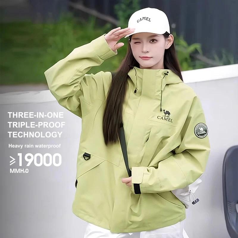GOLDEN CAMEL-Veste de Randonnée Imperméable et Chaude pour Homme et Femme, Combinaison d'Alpinisme, 