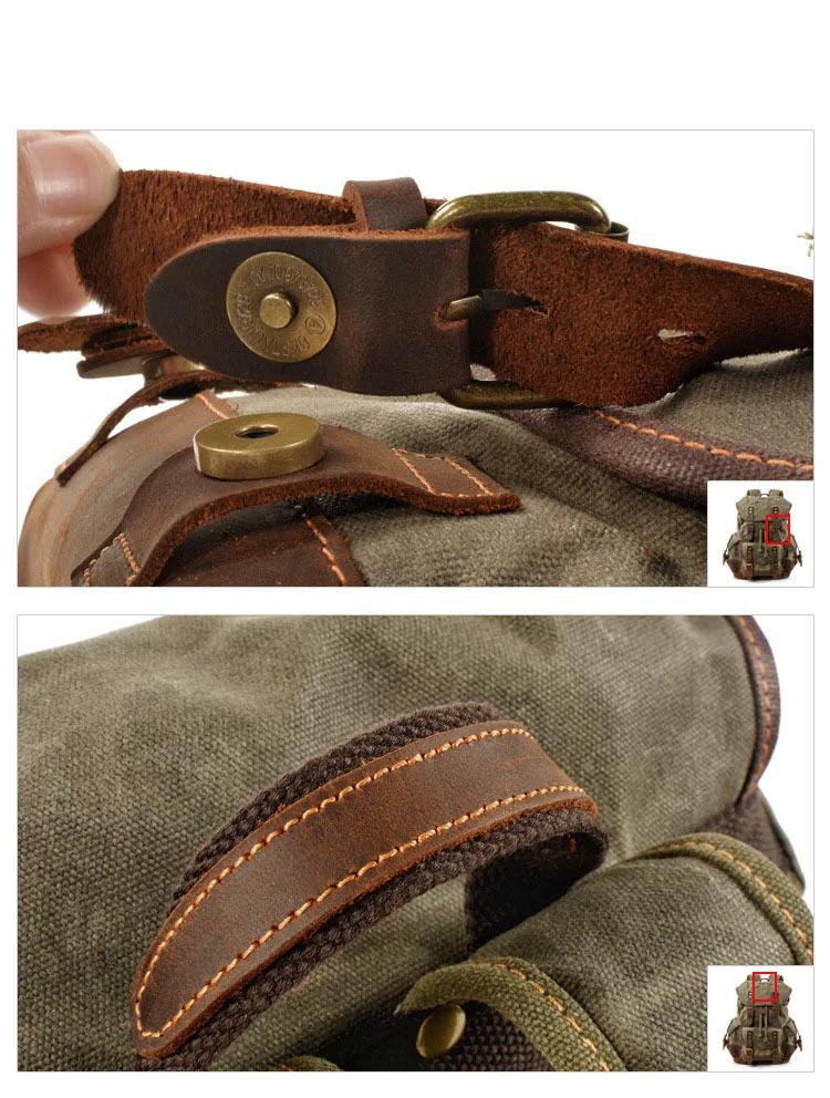 Sac à dos rétro d'extérieur, sac à dos de loisirs pour étudiants, sac de voyage de grande capacité, 