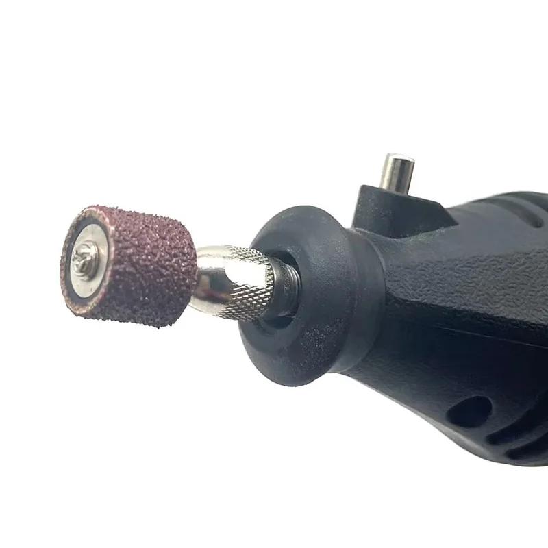 Mandrin en caoutchouc pour tambour, accessoires Dremel, tige à tige de 2.35mm 3.175mm pour ponceuse,