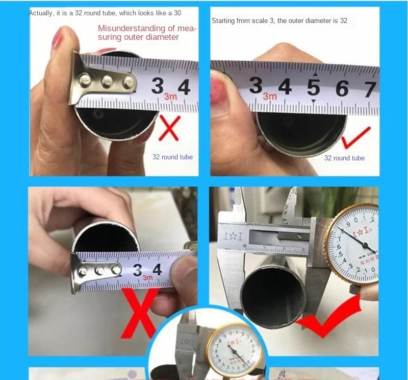 Bouchon de trou rond en acier, 4 pièces, bouchon d'extrémité d'insertion de tuyau en plastique, couv